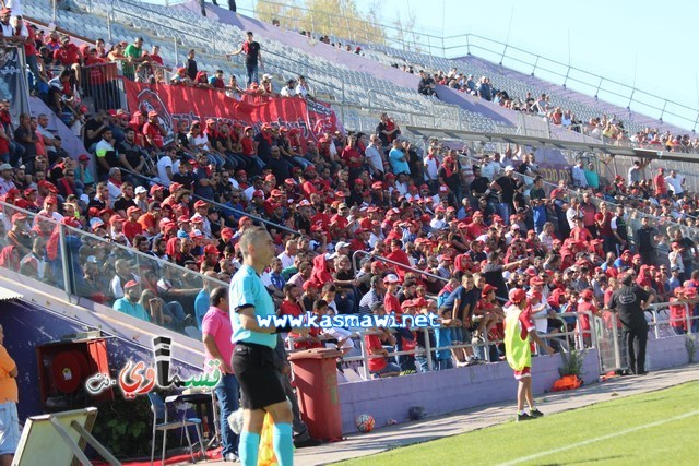 فيديو : الحسم النهائي ينتقل الى ارض الناصرة يوم الثلاثاء بعد التعادل 1-1 واكثر من 4500 مشجع ساند الفريق القسماوي 